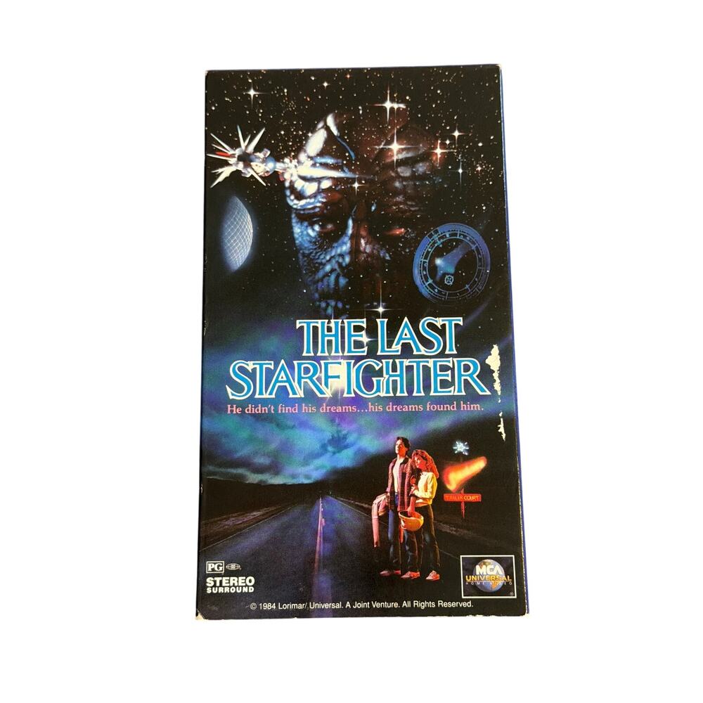 VTG 1984 The Last Starfighter movie VHS tape MCA universal space film